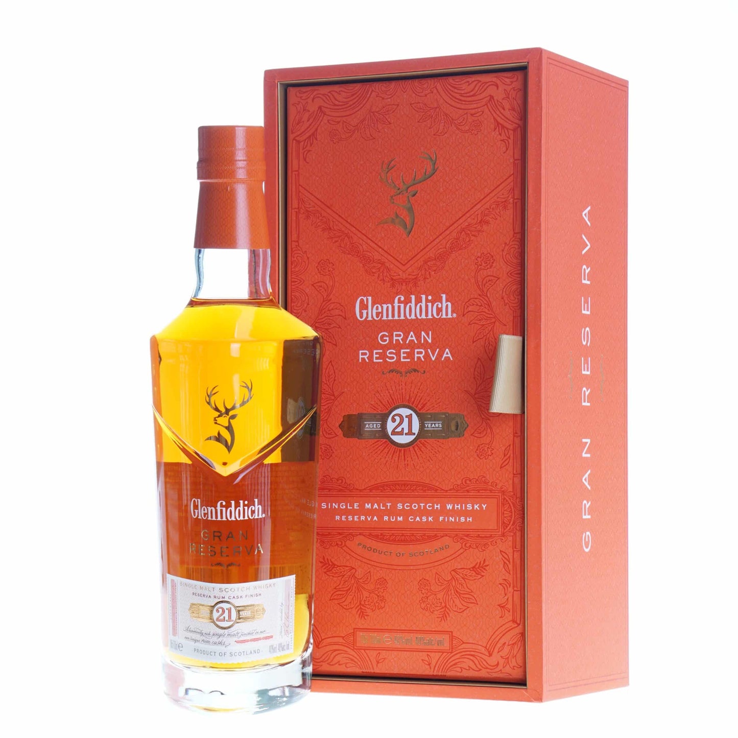 Glenfiddich 21 Years Old Rum Finish 70 cl + GBX