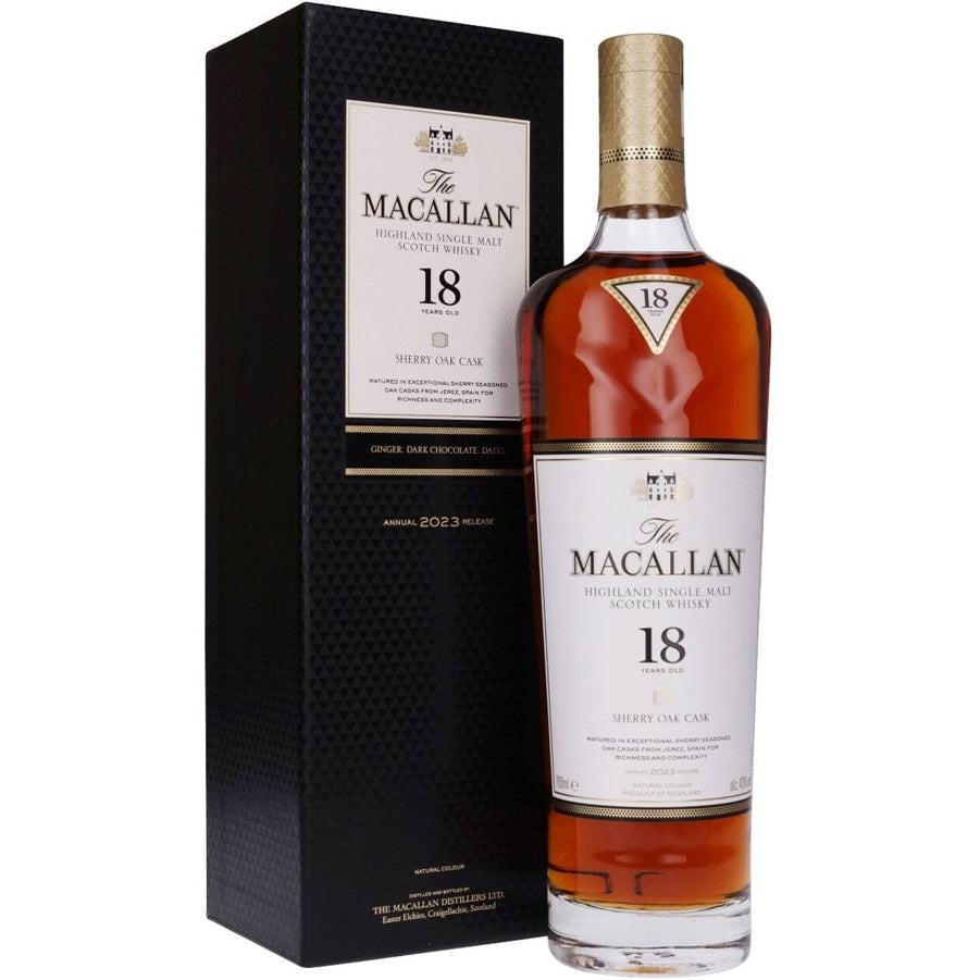 Macallan Sherry Oak 18 Years Old 2023 (700ml)