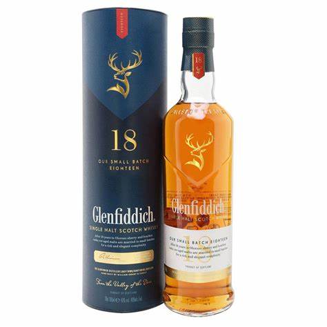 Glenfiddich 18 YO Our Small Batch Whisky 40% 70cl + GBX