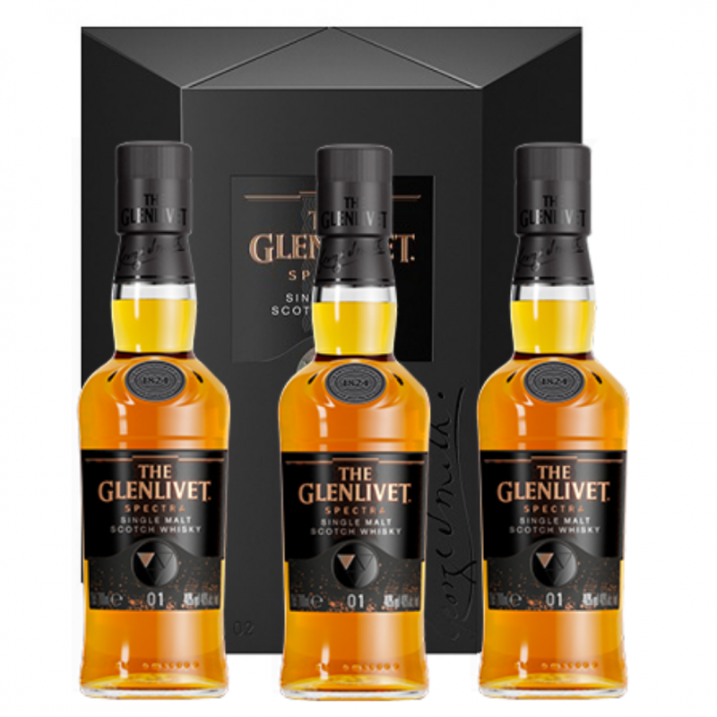 Glenlivet Spectra 40° 3 x 20cl + GBX