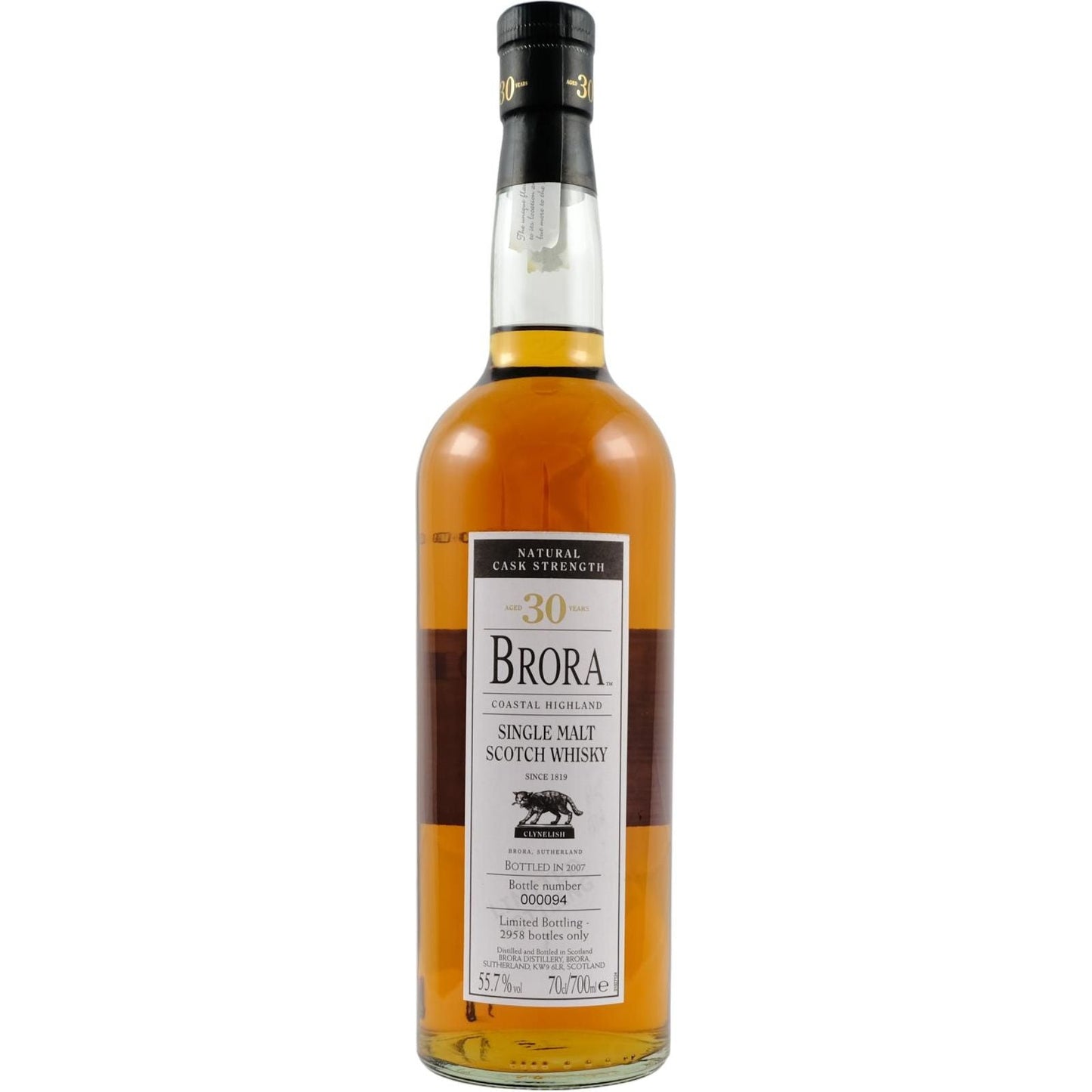 Brora 30YO – 2nd release 1973 55.7º 70cl
