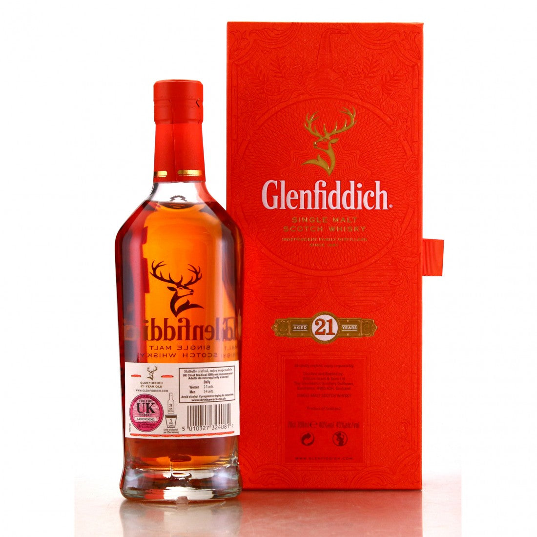 Glenfiddich 21 Years Reserva Rum Cask Finish 43.2° 70 cl + GBX