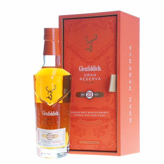 Glenfiddich 21 Years Old Rum Finish 70 cl + GBX