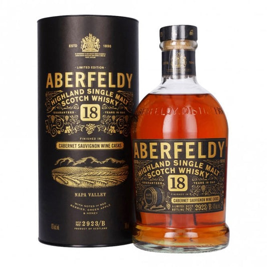 Aberfeldy 18 Years Napa Valley 43° 70 cl + GBX