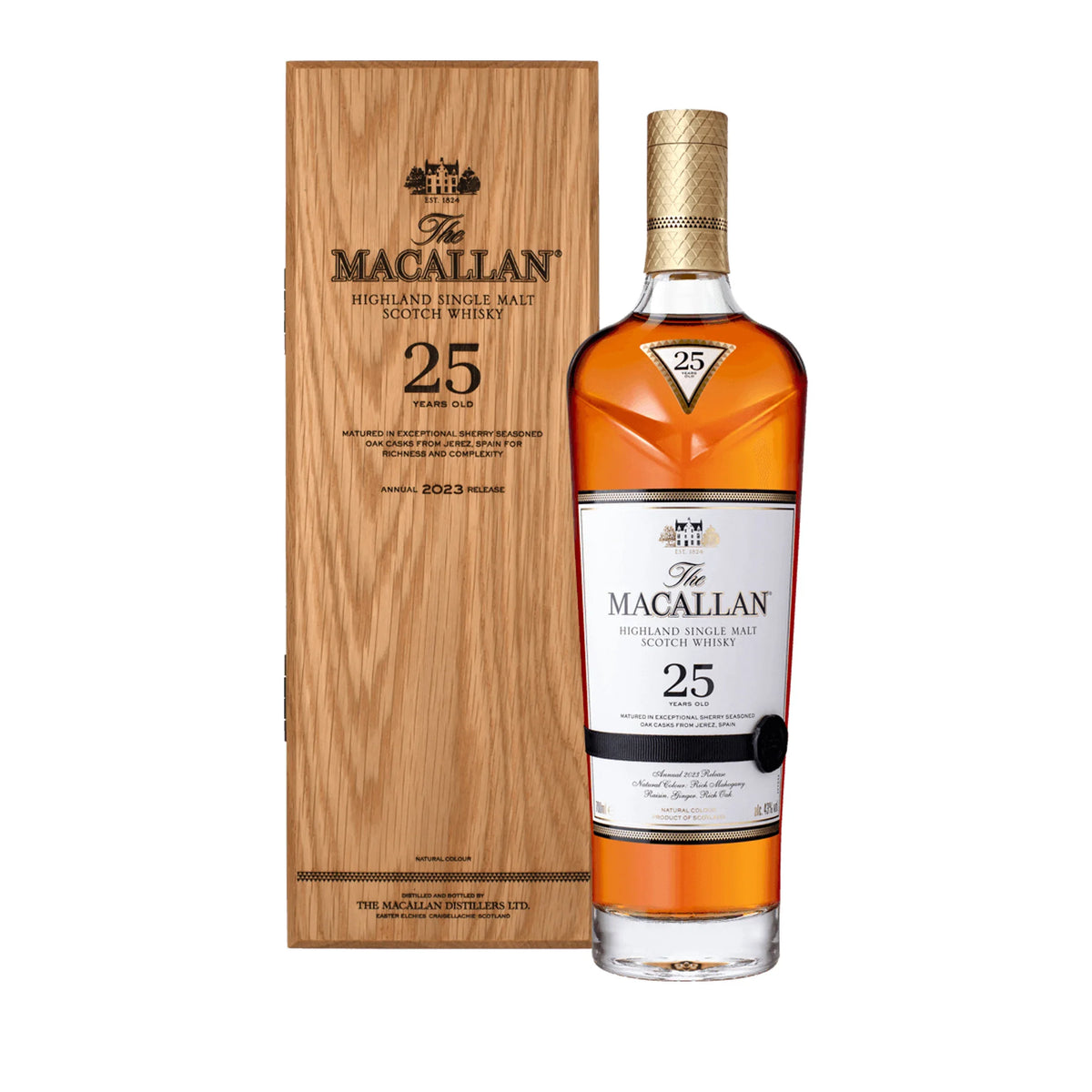 Macallan 25 YO Sherry Oak 2023 + Gift Box